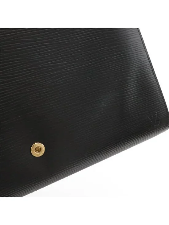 Louis Vuitton Epi Art Deco Second Bag Clutch Leather Noir Black - Picture 7 of 8